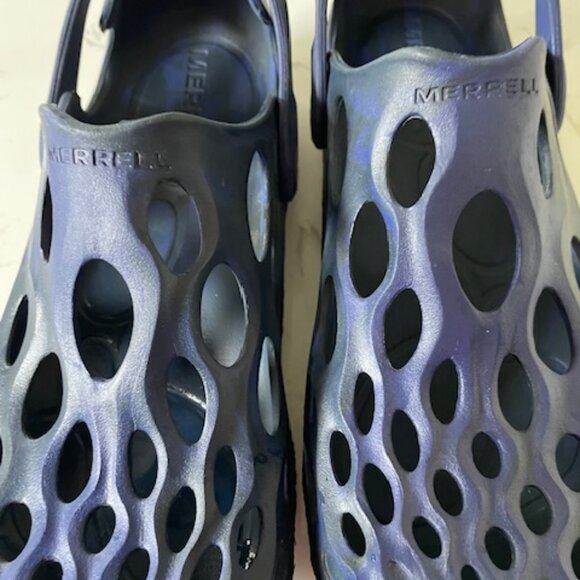 The Merrell Hydro Moc Slip On Dark Blue/Black Waterproof Shoes - Picture 6 of 9